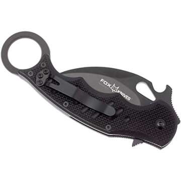 Fox 479 G10 Black Emerson Wave Folding Karambit
