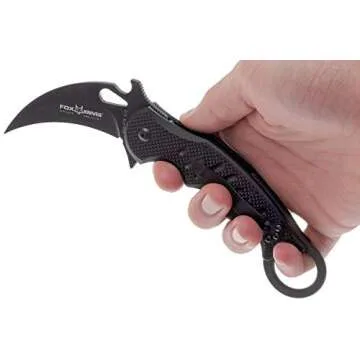 Fox 479 G10 Black Emerson Wave Folding Karambit