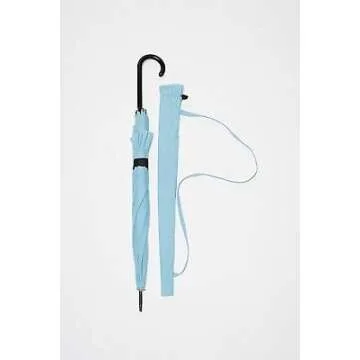 Dachshund Umbrella Stylish Island Paradise Blue