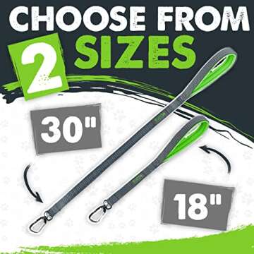 Mighty Paw Short Dog Leash - Comfortable Padded Handle