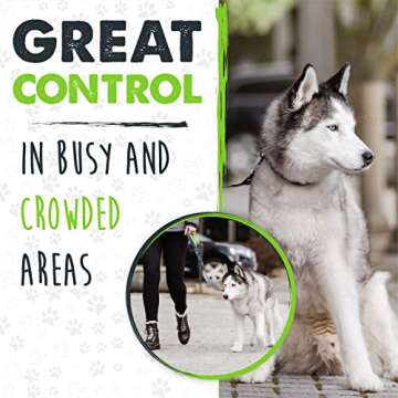 Mighty Paw Short Dog Leash - Comfortable Padded Handle