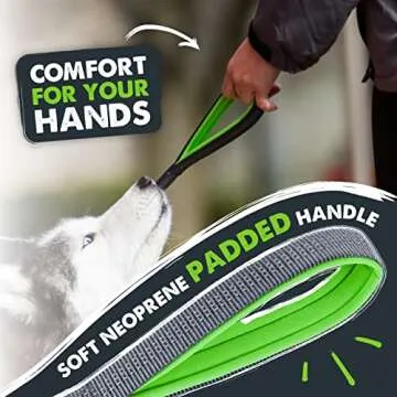 Mighty Paw Short Dog Leash - Comfortable Padded Handle