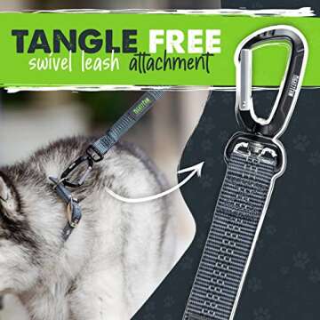 Mighty Paw Short Dog Leash - Comfortable Padded Handle