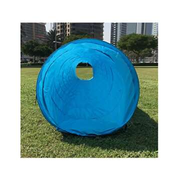 FurryFriends 18 Foot Long, 2 Foot Wide Opening, Premium Pet Agility Tunnel, Outdoor Training and Exercise Equipment for Dogs, Puppies and Other Animals