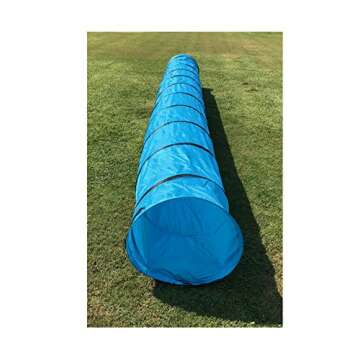 FurryFriends 18 Foot Long, 2 Foot Wide Opening, Premium Pet Agility Tunnel, Outdoor Training and Exercise Equipment for Dogs, Puppies and Other Animals