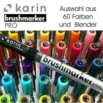 Karin Brushmarkers Pro Marker in Rose Pink for Artists