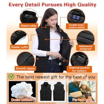 PANGTIKU Heated Vest - Electric Warming 11 Heating Zones