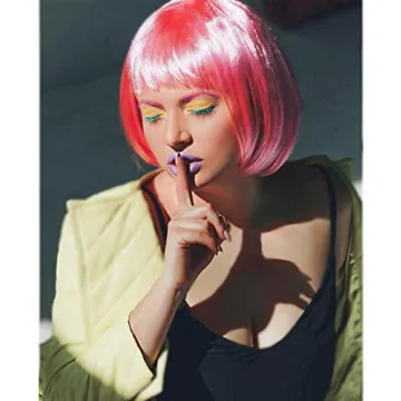 Vibrant Short Bob Colored Wigs Set for Party Fun