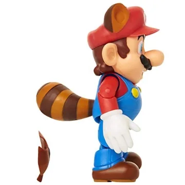 Super Mario Raccoon Mario 4" Articulated Action Figure