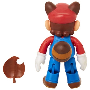 Super Mario Raccoon Mario 4" Articulated Action Figure