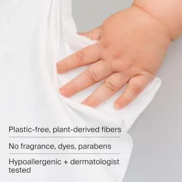 Coterie Baby Wipes, 8 Pack, 448 Count, Unscented Wipes, 99% Purified Water, Plastic-Free & Plant Derived Fibers, Fragrance Free Hypoallergenic Sensitive Skin Baby Essentials, Clean Ingredients