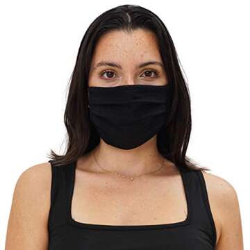 Simlu 3 Pack Unisex Reusable Adjustable Face Masks