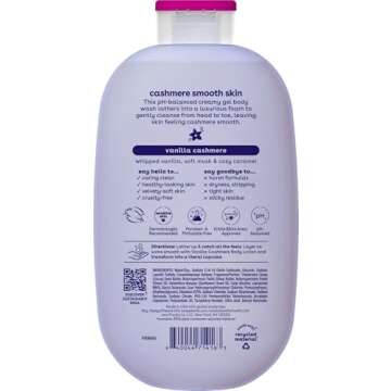 eos Shea Better Cashmere Body Wash, Vanilla Cashmere, Moisturizing and Nourishing, pH Balanced Cream...