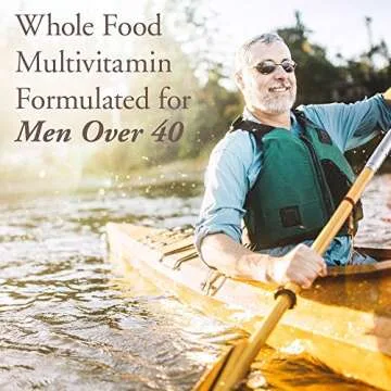 Garden of Life Organics Whole Food Multivitamin for Men 40+, 60 Tablets, Vegan Mens Multi for Health, Well-Being Certified Organic Whole Food Vitamins, Minerals for Men Over 40, Mens Vitamins