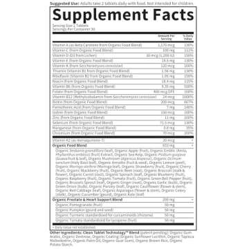 Garden of Life Organics Whole Food Multivitamin for Men 40+, 60 Tablets, Vegan Mens Multi for Health, Well-Being Certified Organic Whole Food Vitamins, Minerals for Men Over 40, Mens Vitamins