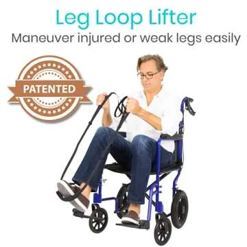 Vive Multi Purpose Leg Lifter Strap - Durable Mobility Aid for Recovery