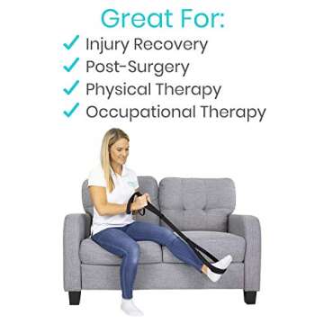 Vive Multi Purpose Leg Lifter Strap for Easy Mobility