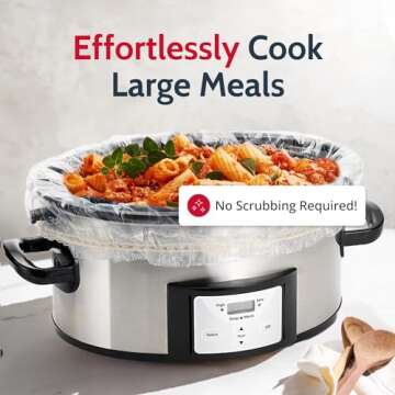 PanSaver Slow Cooker Liners for Effortless Cleanup