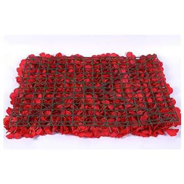 Artificial Flower Wall Panels Wedding Venue Flower Backdrops Photo Background Pillar Main Road Decor for Flower Walls Decor, Weddings, Bridal Showers, Baby Showers, and Event Decor (Pink)