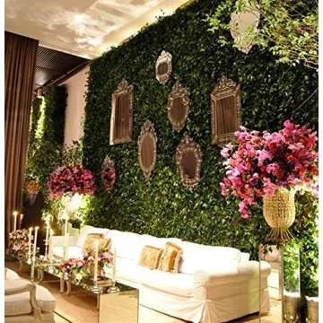 Artificial Flower Wall Panels Wedding Venue Flower Backdrops Photo Background Pillar Main Road Decor for Flower Walls Decor, Weddings, Bridal Showers, Baby Showers, and Event Decor (Pink)
