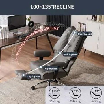 Ergonomic Office Chair for Big and Tall Users - 400lbs