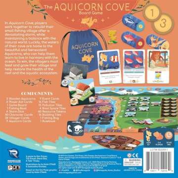 Renegade Game Studios Aquicorn Cove Game for 2-4 Players Aged 10 & Up