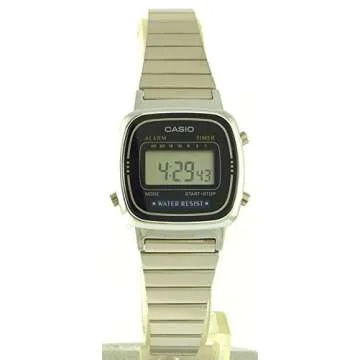 Casio LF20WA-1 | Unisex Digital Watch | Silver | WR | 1/10 SEC Stopwatch | Countdown Timer | Daily Alarm | LED Display | Auto Calendar | Regular Timekeeping (HR, Min, SEC, PM, Date, Day) | 2 Year Batt