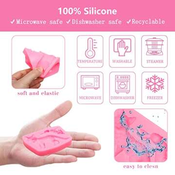 Woodland Animal Silicone Molds for Baking and Crafts