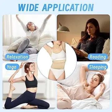 Castor Oil Pack Wrap, Organic Castor Oil Packs for Liver Detox, Castor Oil Compress Reusable for Waist and Neck, Thyroid, Constipation, Inflammation