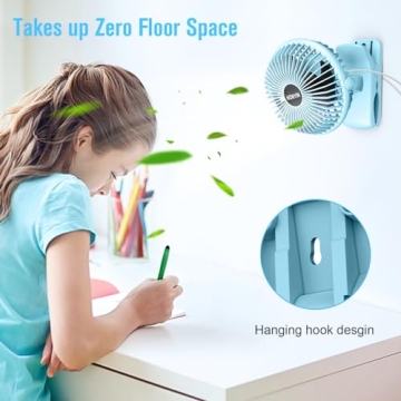 HONYIN USB Clip on Fan for Home and Office Comfort