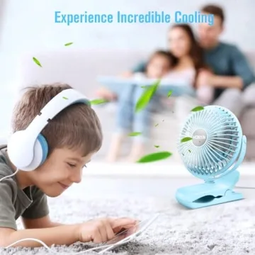 HONYIN USB Clip on Fan for Home and Office Comfort