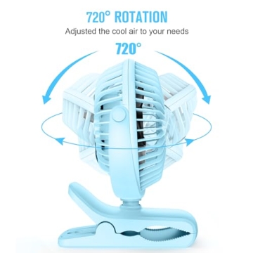 HONYIN USB Clip on Fan for Home and Office Comfort