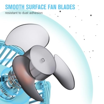 HONYIN USB Clip on Fan for Home and Office Comfort