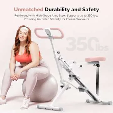 MERACH Squat Machine, 2 in 1 Squat Rowing Machine, Easy Setup & Foldable Exercise Equipment, Glute Trainer Machine, Glutes & Leg Home Workout Machine