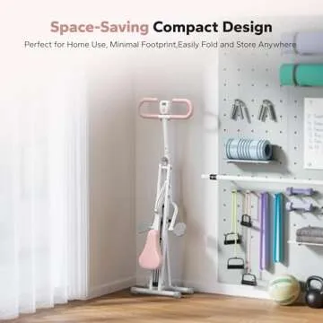 MERACH Squat Machine, 2 in 1 Squat Rowing Machine, Easy Setup & Foldable Exercise Equipment, Glute Trainer Machine, Glutes & Leg Home Workout Machine