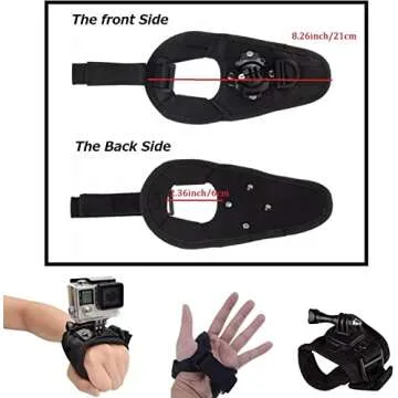 VVHOOY Hand Strap Mount for GoPro - 360° Rotation