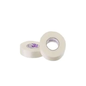 3M Durapore Silk-Like Cloth Medical Tape, 1/2 Inch x 10 Yard, White, 3M 1538-0, 1 Count