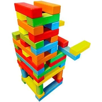 Wooden Bricks 45 Magnetic Building Blocks for Everyone