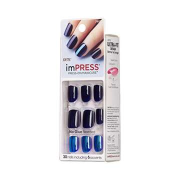 KISS imPRESS Press-On Manicure 30 Nails for Effortless Style