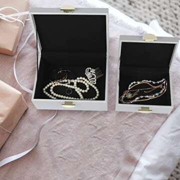 Elegant HofferRuffer Jewelry Storage Boxes Set of 2