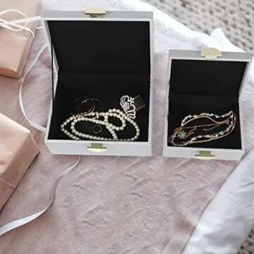 Elegant HofferRuffer Jewelry Storage Boxes Set of 2