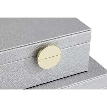 Elegant HofferRuffer Jewelry Storage Boxes Set of 2