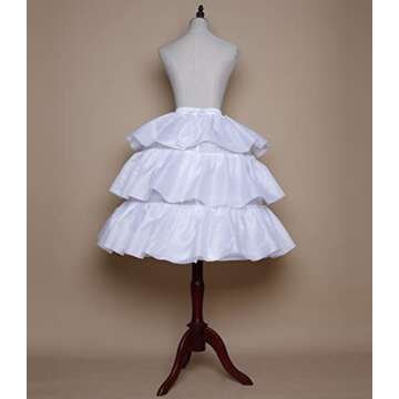 YULUOSHA Crinoline Petticoat for Women's Gowns and Costumes