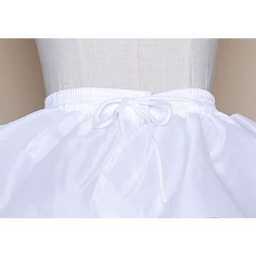 YULUOSHA Crinoline Petticoat for Women's Gowns and Costumes