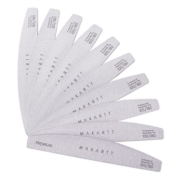 Makartt Nail Files: 10 Pcs Dual-Sided Emery Nail Care