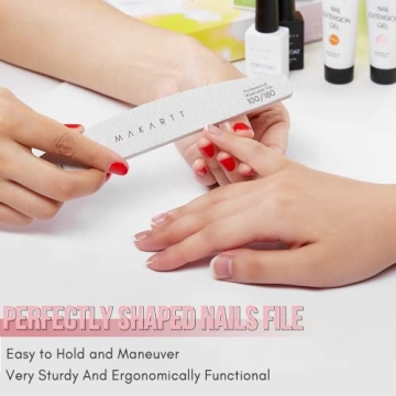 Makartt Nail Files: 10 Pcs Dual-Sided Emery Nail Care