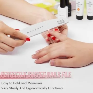 Makartt Nail Files: 10 Pcs Dual-Sided Emery Nail Care