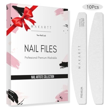 Makartt Nail Files: 10 Pcs Dual-Sided Emery Nail Care