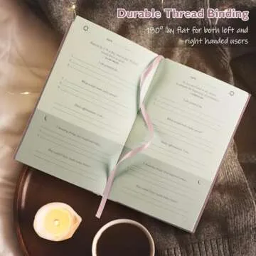 PUKYO The Gratitude Journal, Manifestation Journal, Daily Journal with Prompts for Affirmation, Happiness, Mindfulness, Positivity, Wellness, Undated Journal for Women & Men(8.5 * 5.5 Inches)