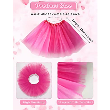 Colorful TUTUS Set of 6 for Ladies and Girls - Versatile Skirts